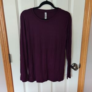 Women's Purple Long Sleeve Top